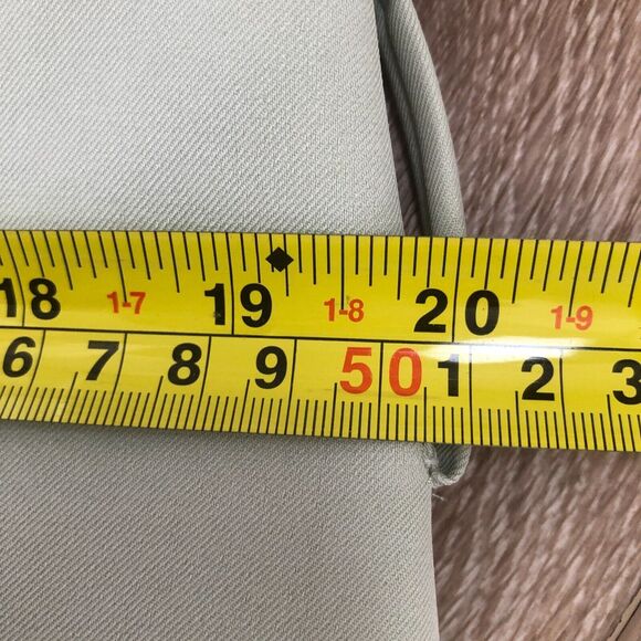 7 FOR ALL MANKIND Mid Length Oversized $398 Light Green Belted Blazer Jacket SzM - Picture 7 of 11